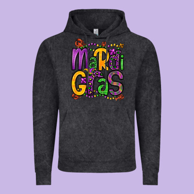 Mardi Gras Vintage Hoodie Designed By Oliviacreatesart