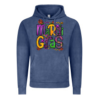 Vintage Denim mardi gras Vintage Hoodie - OliviaCreatesArt
