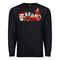 Black hockey coffee cups Premium Sweatshirt - AdoDesignShop