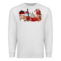 Oatmeal Heather hockey coffee cups Premium Sweatshirt - AdoDesignShop