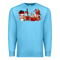 Ocean Blue hockey coffee cups Premium Sweatshirt - AdoDesignShop
