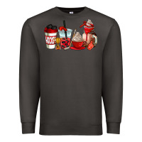 Smoke hockey coffee cups Premium Sweatshirt - AdoDesignShop