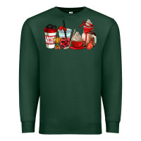 Sports Green hockey coffee cups Premium Sweatshirt - AdoDesignShop