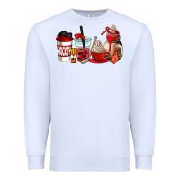 White hockey coffee cups Premium Sweatshirt - AdoDesignShop