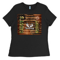 Black daddy's hunting buddy Ladies Tee - TumblerDesignByShophia