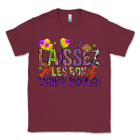 Burgundy Loissez les bon temps rouler with balloon Classic Tee - HowdyJamesFarm
