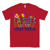 Red Loissez les bon temps rouler with balloon Classic Tee - HowdyJamesFarm