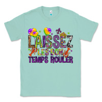 Seafoam Loissez les bon temps rouler with balloon Classic Tee - HowdyJamesFarm
