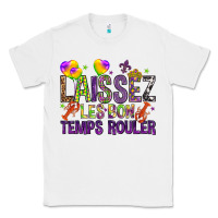White Loissez les bon temps rouler with balloon Classic Tee - HowdyJamesFarm