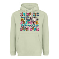Matcha living life somewhere between jesus take the wheel Heavyweight Hoodie - AdoDesignShop