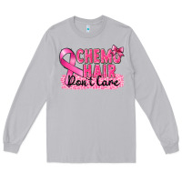 Moon Dust Breast Cancer Chemo hair don't care Long Sleeve Tee - FaDigitalArtStudio