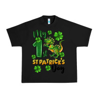 Black My first St. Patrick's Day Urban Heavy Tee - CowGirlArtShop