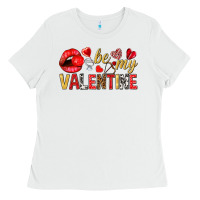 White Be my valentine Valentine's Day Ladies Tee - HowdyJamesFarm