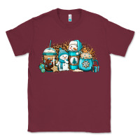 Burgundy winter snowman coffee cups Classic Tee - Jasminsmagicworld