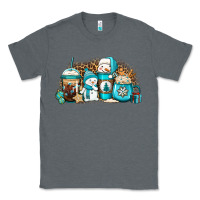 Charcoal Heather winter snowman coffee cups Classic Tee - Jasminsmagicworld