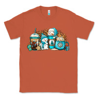 Copper winter snowman coffee cups Classic Tee - Jasminsmagicworld