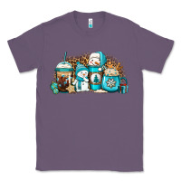 Lavender winter snowman coffee cups Classic Tee - Jasminsmagicworld