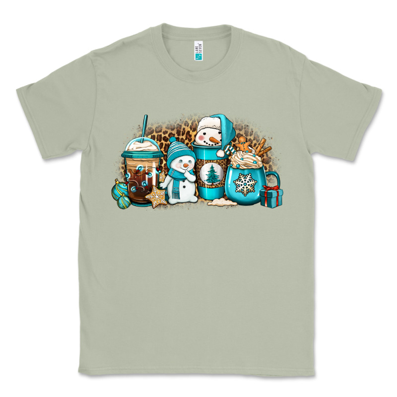 Winter Snowman Coffee Cups Classic Tee by Jasminsmagicworld | Teevron