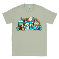 Matcha winter snowman coffee cups Classic Tee - Jasminsmagicworld