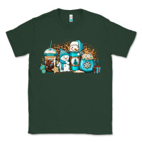 Sports Green winter snowman coffee cups Classic Tee - Jasminsmagicworld