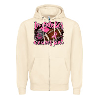 Sandshell in october we wear pink with football Zipper Hoodie - BarkalooDesign