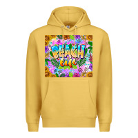 Antique Gold Beach Life Premium Hoodie - CowhideDigitalArt