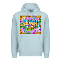 Blue Mist Beach Life Premium Hoodie - CowhideDigitalArt