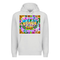 Dove Grey Beach Life Premium Hoodie - CowhideDigitalArt