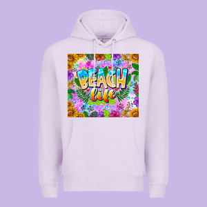 Beach Life Premium Hoodie Designed By Cowhidedigitalart