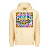Pina Colada Beach Life Premium Hoodie - CowhideDigitalArt