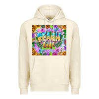 Tofu Beach Life Premium Hoodie - CowhideDigitalArt