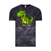 Cloud Black Cartoon T-Rex Vintage Tee - HowdyJamesFarm