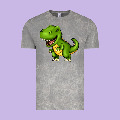Cartoon T-rex Vintage Tee Designed By Howdyjamesfarm