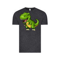 Vintage Black Cartoon T-Rex Vintage Tee - HowdyJamesFarm