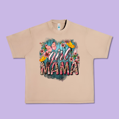 Girl Mama Butterfly Mother's Day Urban Heavy Tee Designed By Howdyjamesfarm
