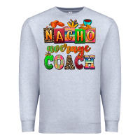 Heather Grey nacho average coach Premium Sweatshirt - AdoDesignShop