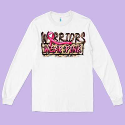 Warriors Wear Pink Long Sleeve Tee Designed By Fadigitalartstudio