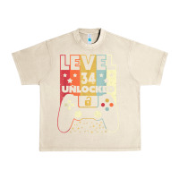 Sandshell level 34 unlocked shirt video gamer 34th birthday gifts tee t shirt Urban Heavy Tee - longCreatives