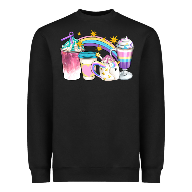 Unicorn Coffee Cups Heavyweight Sweatshirt by Artiststas | Teevron