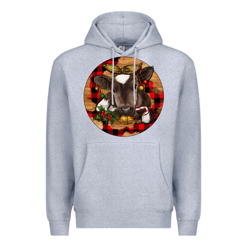 Christmas Baby Cow Premium Hoodie by RanaPortraitStore | Teevron