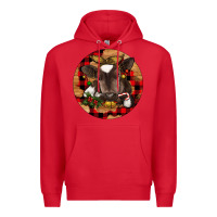 Red Christmas Baby Cow Premium Hoodie - RanaPortraitStore