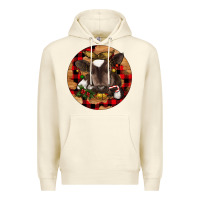 Sandshell Christmas Baby Cow Premium Hoodie - RanaPortraitStore