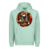 Seafoam Christmas Baby Cow Premium Hoodie - RanaPortraitStore