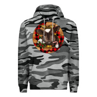 Slate Camo Christmas Baby Cow Premium Hoodie - RanaPortraitStore