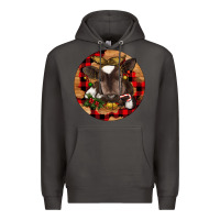 Smoke Christmas Baby Cow Premium Hoodie - RanaPortraitStore