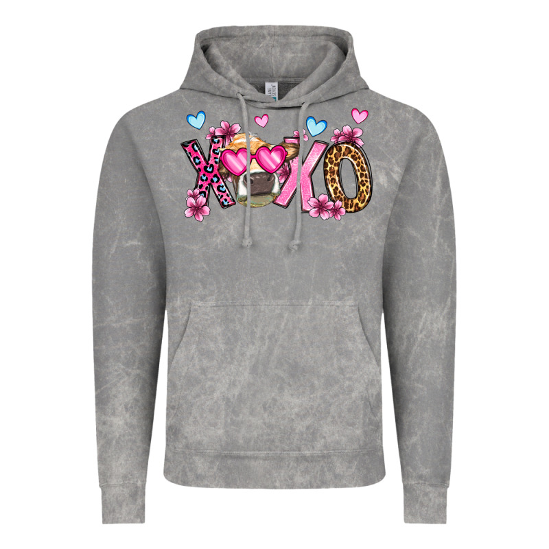 Xoxo Cow Valentine's Day Vintage Hoodie by OliviaCreatesArt | Teevron