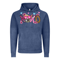 Vintage Denim xoxo cow valentine's day Vintage Hoodie - OliviaCreatesArt