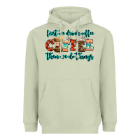 Matcha first we drink coffee then we do things Heavyweight Hoodie - AdoDesignShop