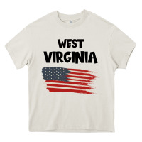 Cream WEST VIRGINIA Heavy Core Tee - Bettercallsaul
