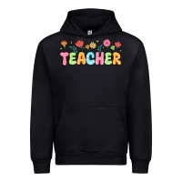 Black custom teacher flowers Urban Hoodie - JahusDesignShop